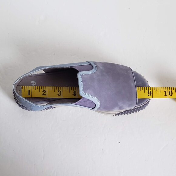 CAMPER Leather Platform Sandals Purple and Blue 35 - Picture 3 of 16
